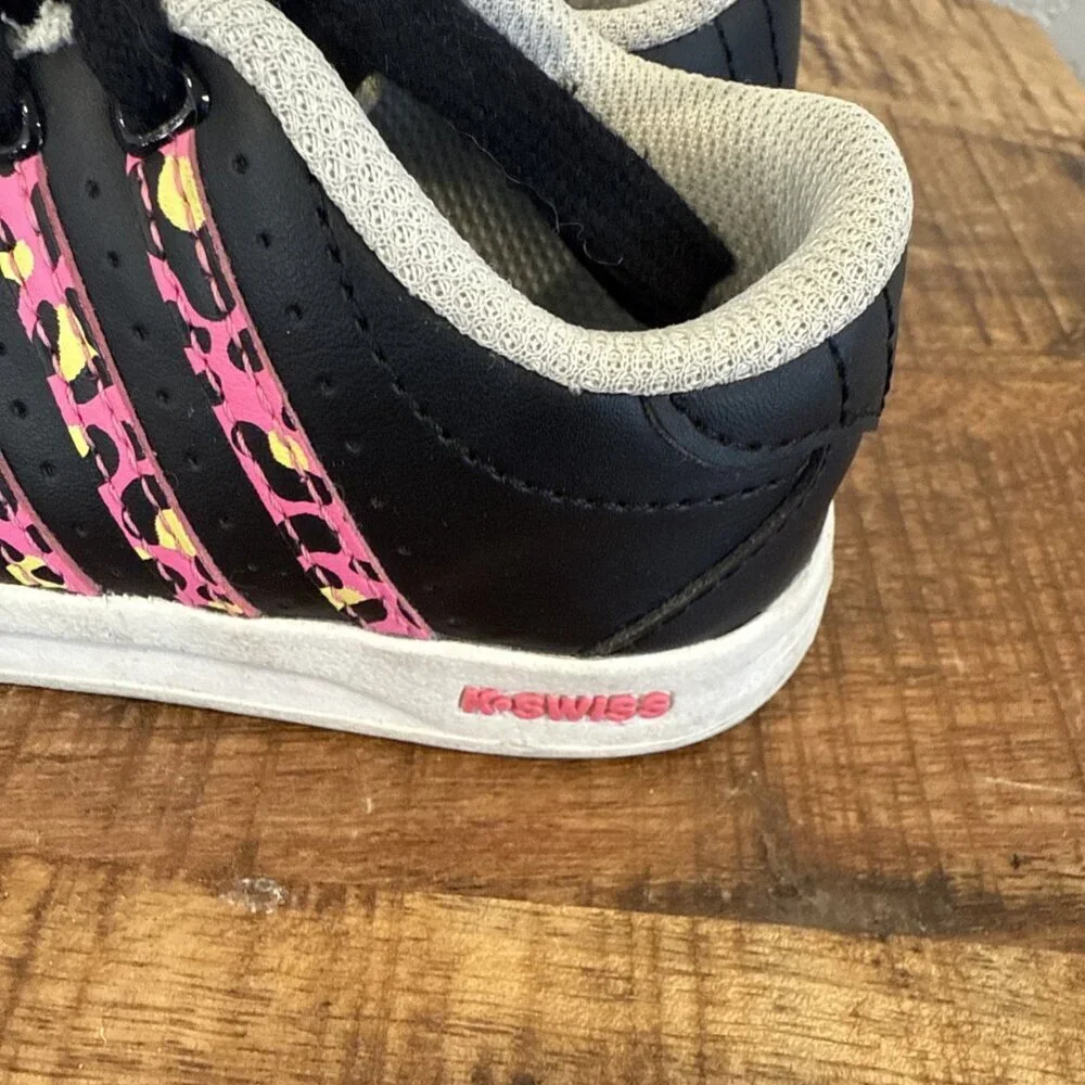 K-Swiss Classic Lx Lace Up  Girls Black Sneakers Casual Shoes Toddler 9 Pink
